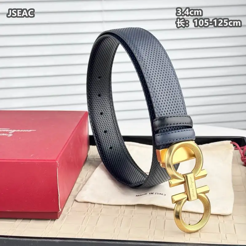 Ferragamo belt 34mmX105-125cm 8L15